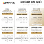 Elegant Mint Green Scroll Motif Pure Cotton 210 TC Double King Bedsheet with 2 Pillow Covers (90x108 Inches)