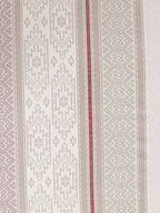 Classic Blue & Ivory Striped Pure Cotton 210 TC Double King Bedsheet with 2 Pillow Covers (90x108 Inches)