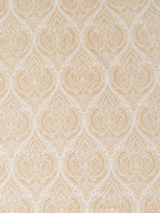 Elegant Beige Damask Pure Cotton 210 TC Double King Bedsheet with 2 Pillow Covers (90x108 Inches)
