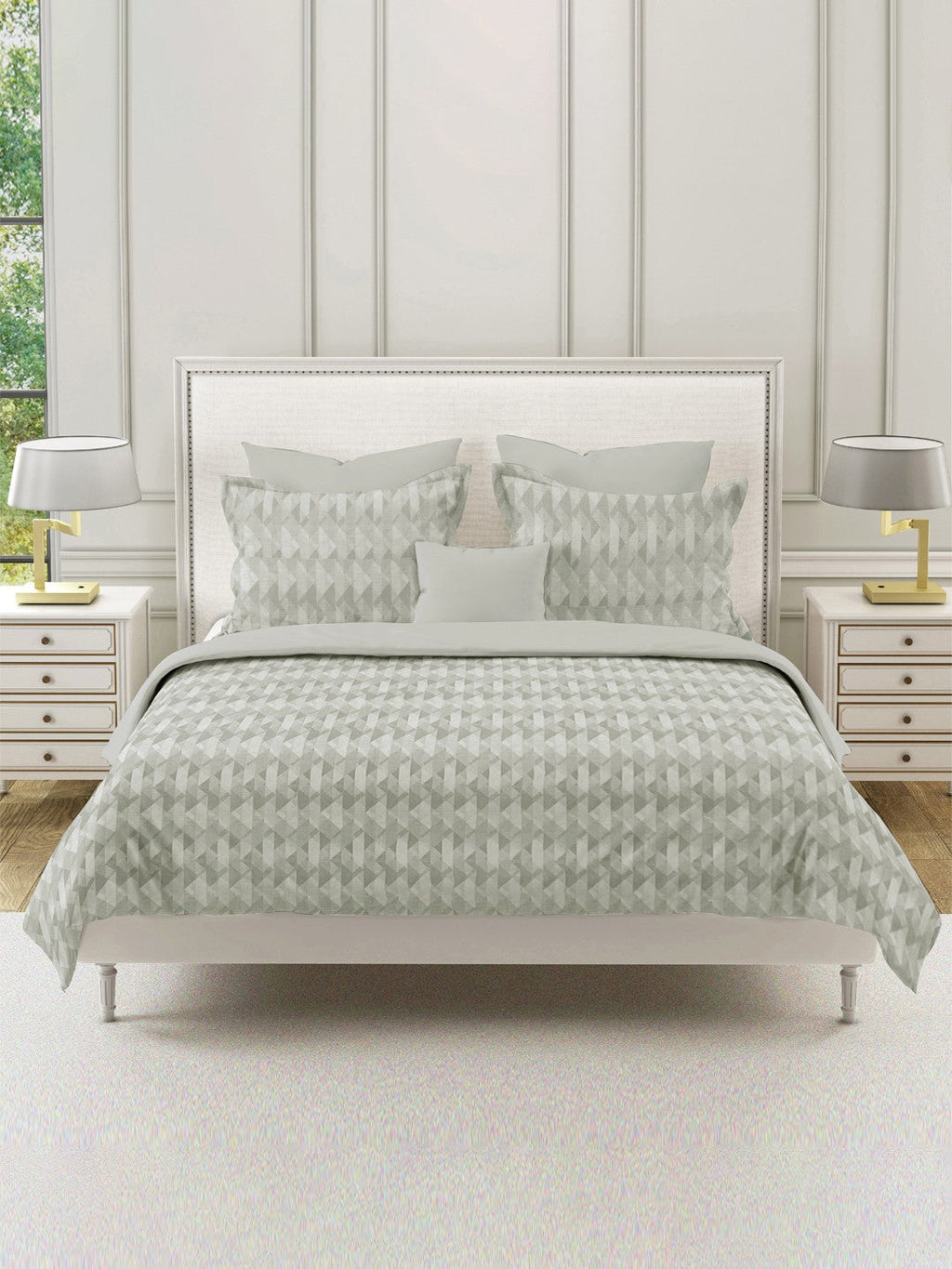 Modern Cotton Geometric Beige Single Winter Quilt