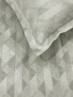 Modern Cotton Geometric Beige Double AC Quilt