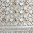 Golden Mosaic - 210TC Pure Cotton Super King Bedsheet (108x108 Inches)