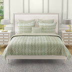 Olive Fern - 210TC Cotton Double King (90x108 Inches)