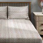 Peach Fern - 210TC Pure Cotton Double King (90x108 Inches)