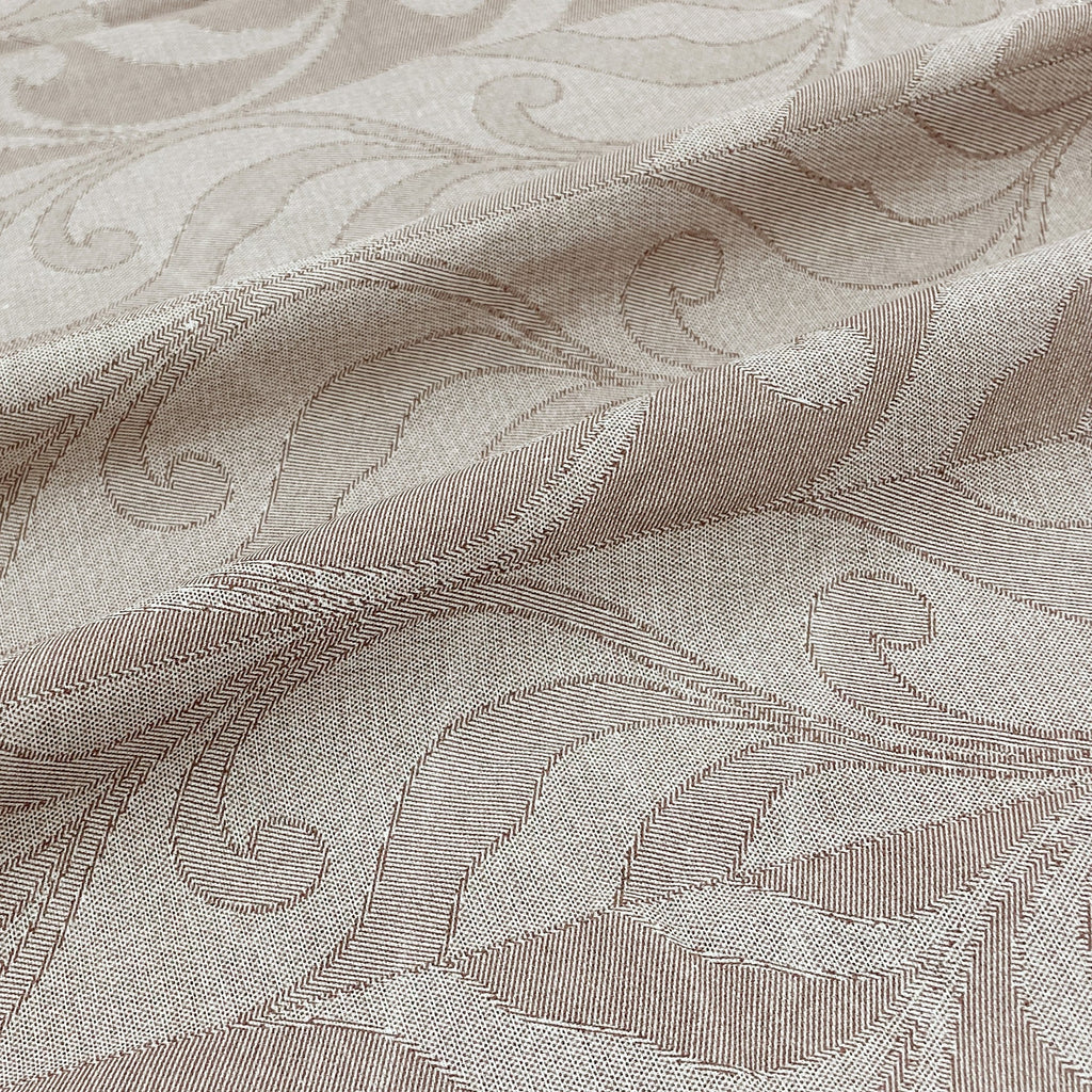 Peach Fern - 210TC Pure Cotton Queen Fitted Bedsheet (60x73x10 Inches)