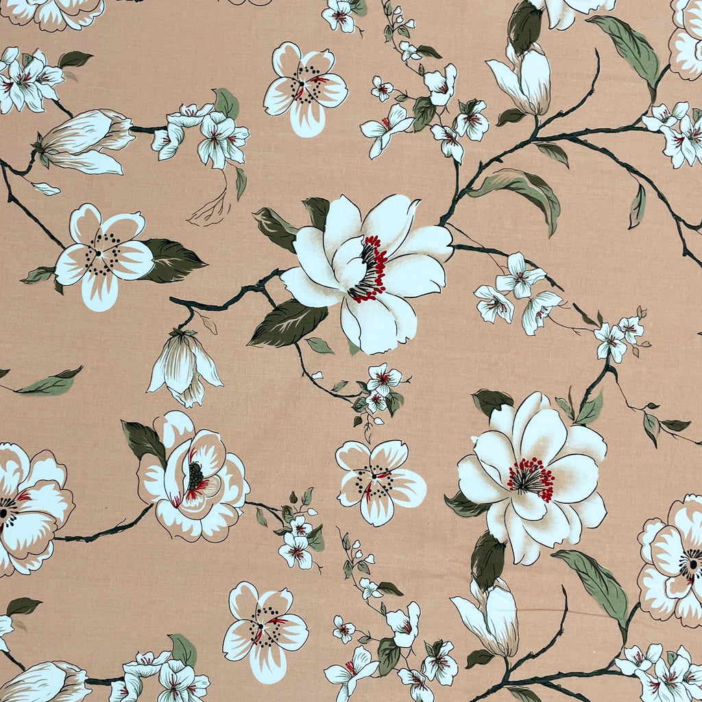Peach Spring - 210TC Pure Cotton Double King (90x108 Inches)