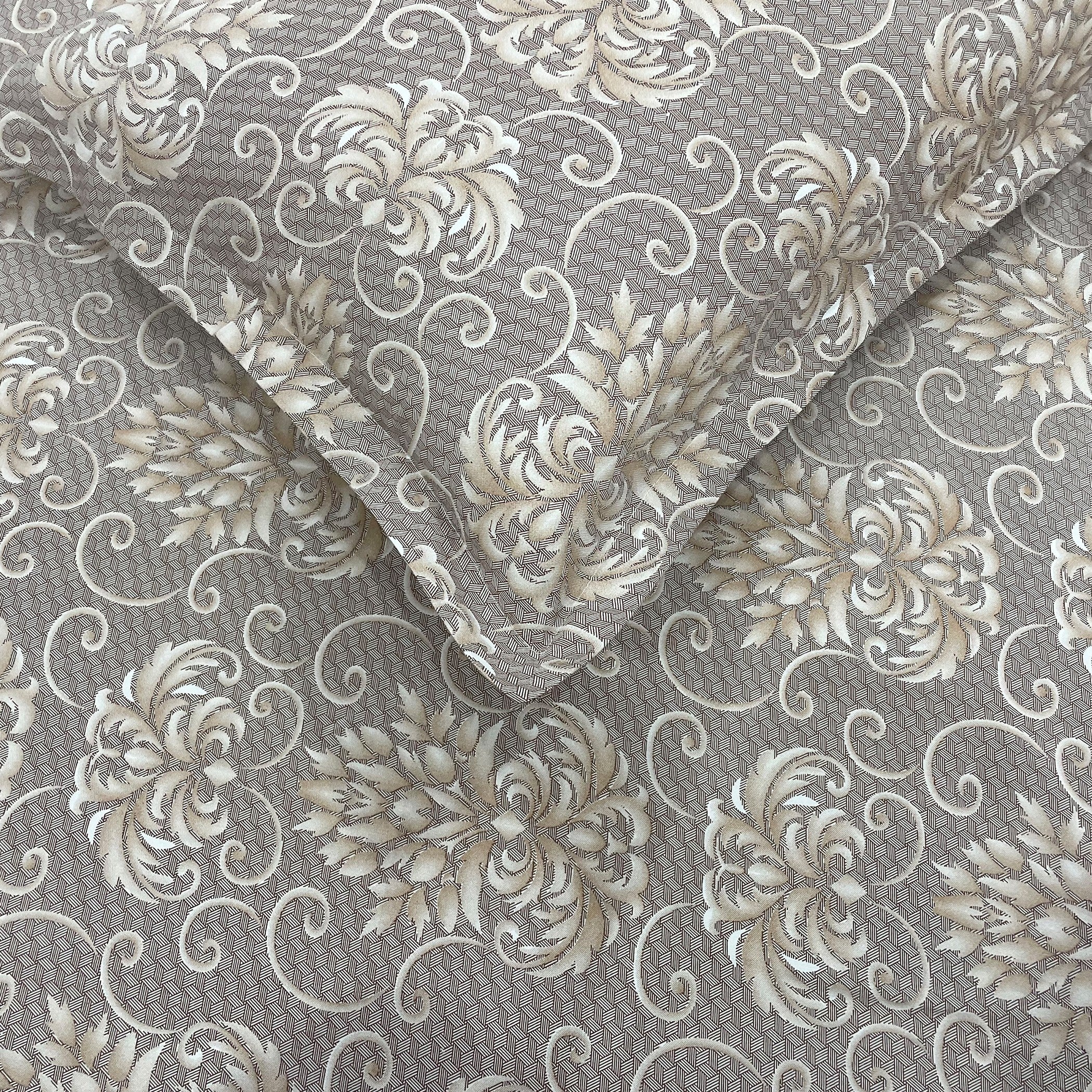 Brown Swirl - 210TC Pure Cotton Double King (90x108 Inches)