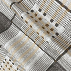 Bee Grid - 210TC Pure Cotton Single Bedsheet (60x90 Inches)