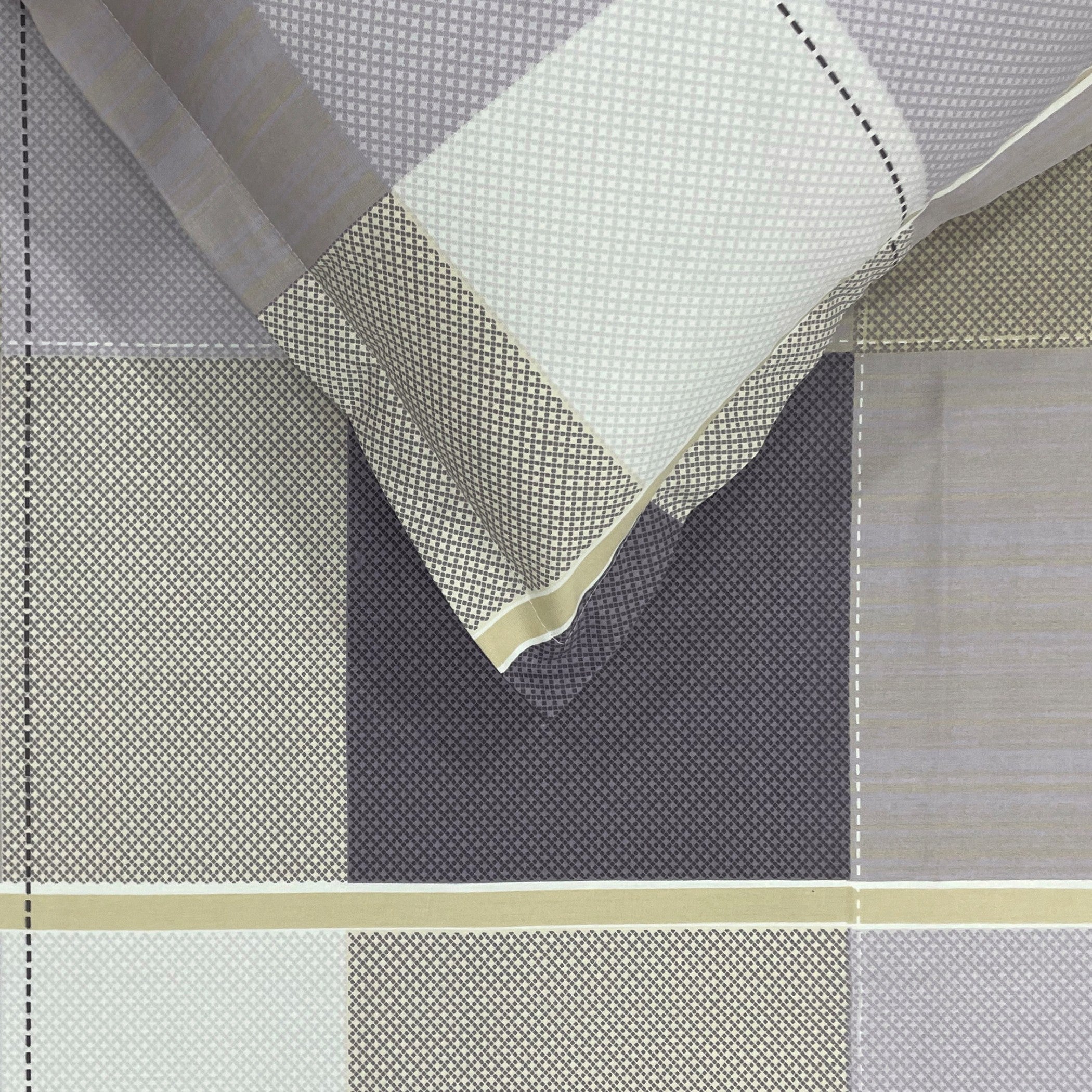 Lavender Squares - 210TC Pure Cotton Double King (90x108 Inches)