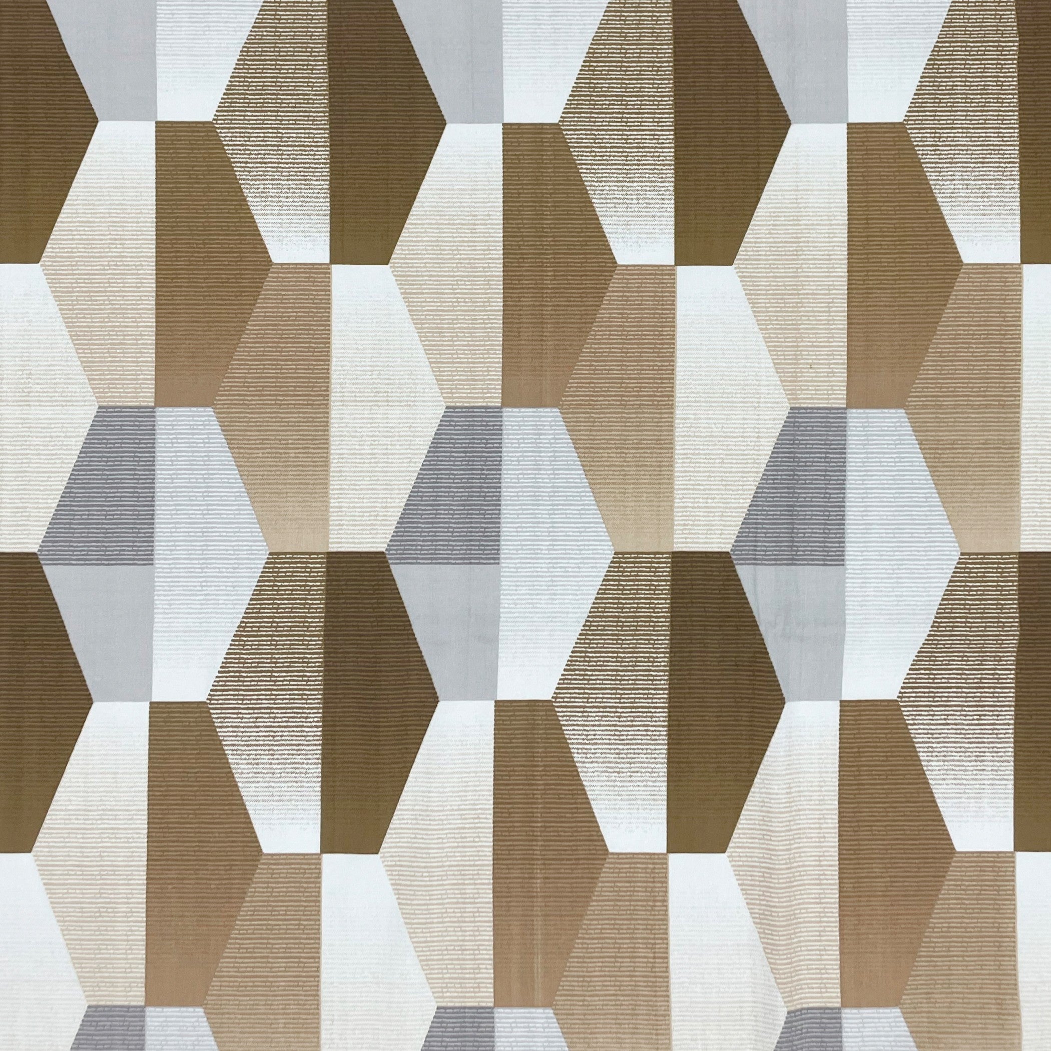 Beige Hex - 210TC Pure Cotton Double King (90x108 Inches)