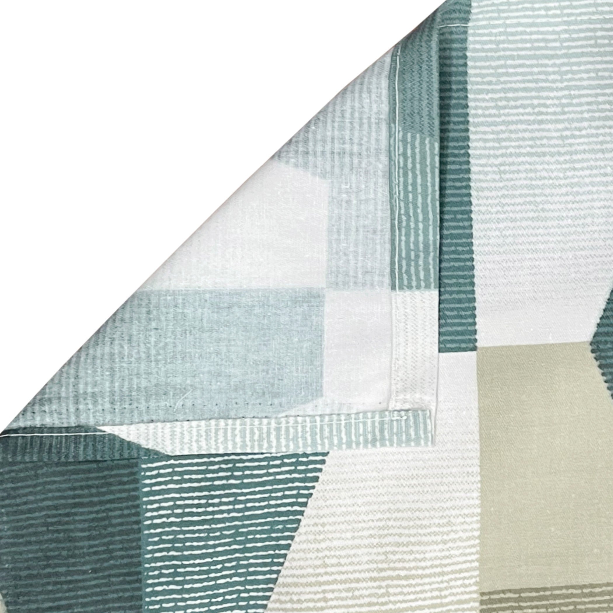 Teal Hex - 210TC Pure Cotton Single Fitted Bedsheet (36 x 78 x 10 Inches)