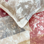 Rose Matrix - 210TC Pure Cotton Single Fitted Bedsheet (36 x 78 x 10 Inches)