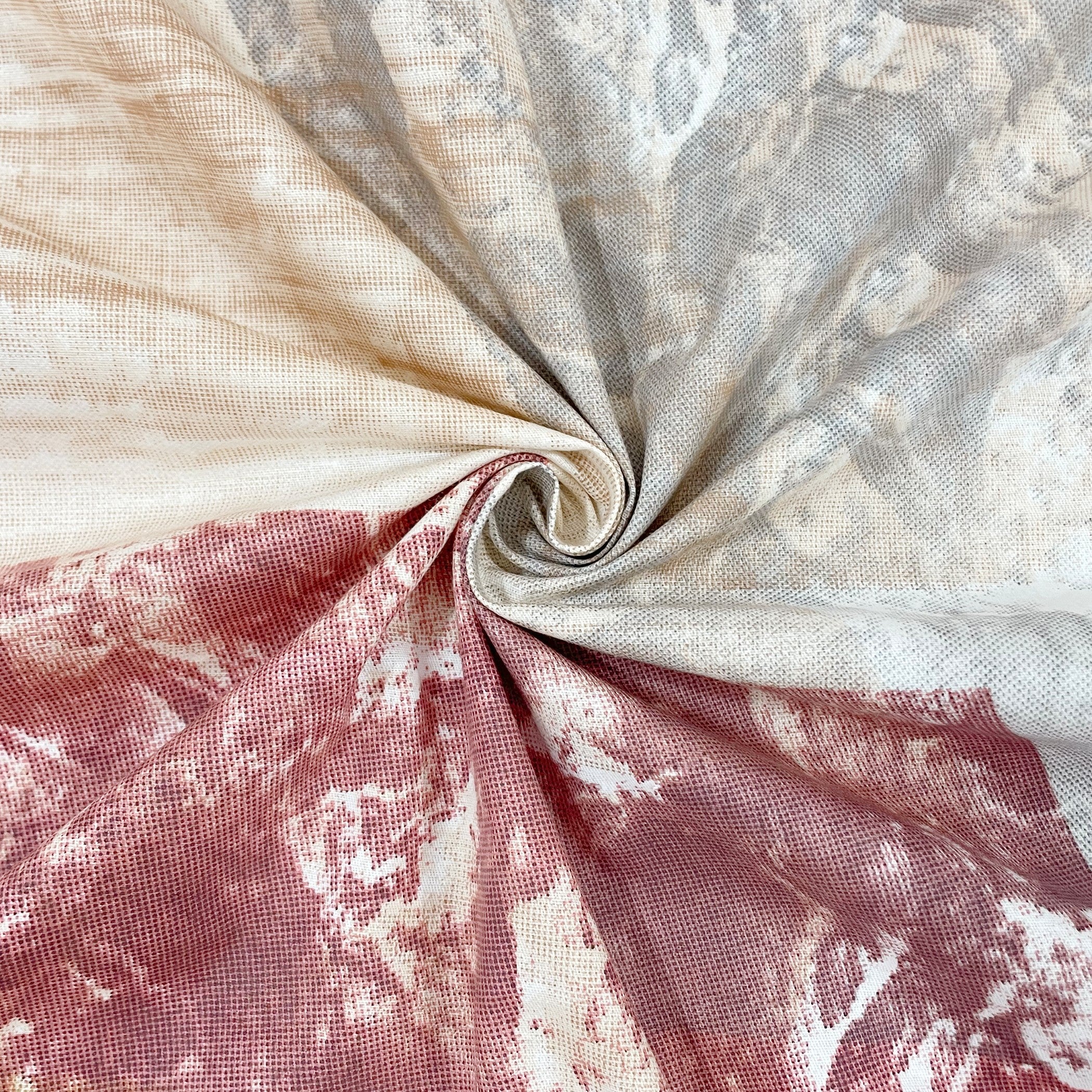 Rose Matrix - 210TC Pure Cotton Single Fitted Bedsheet (36 x 78 x 10 Inches)