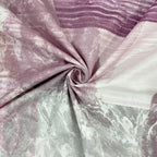 Magenta Matrix - 210TC Pure Cotton Single Fitted Bedsheet (36 x 78 x 10 Inches)