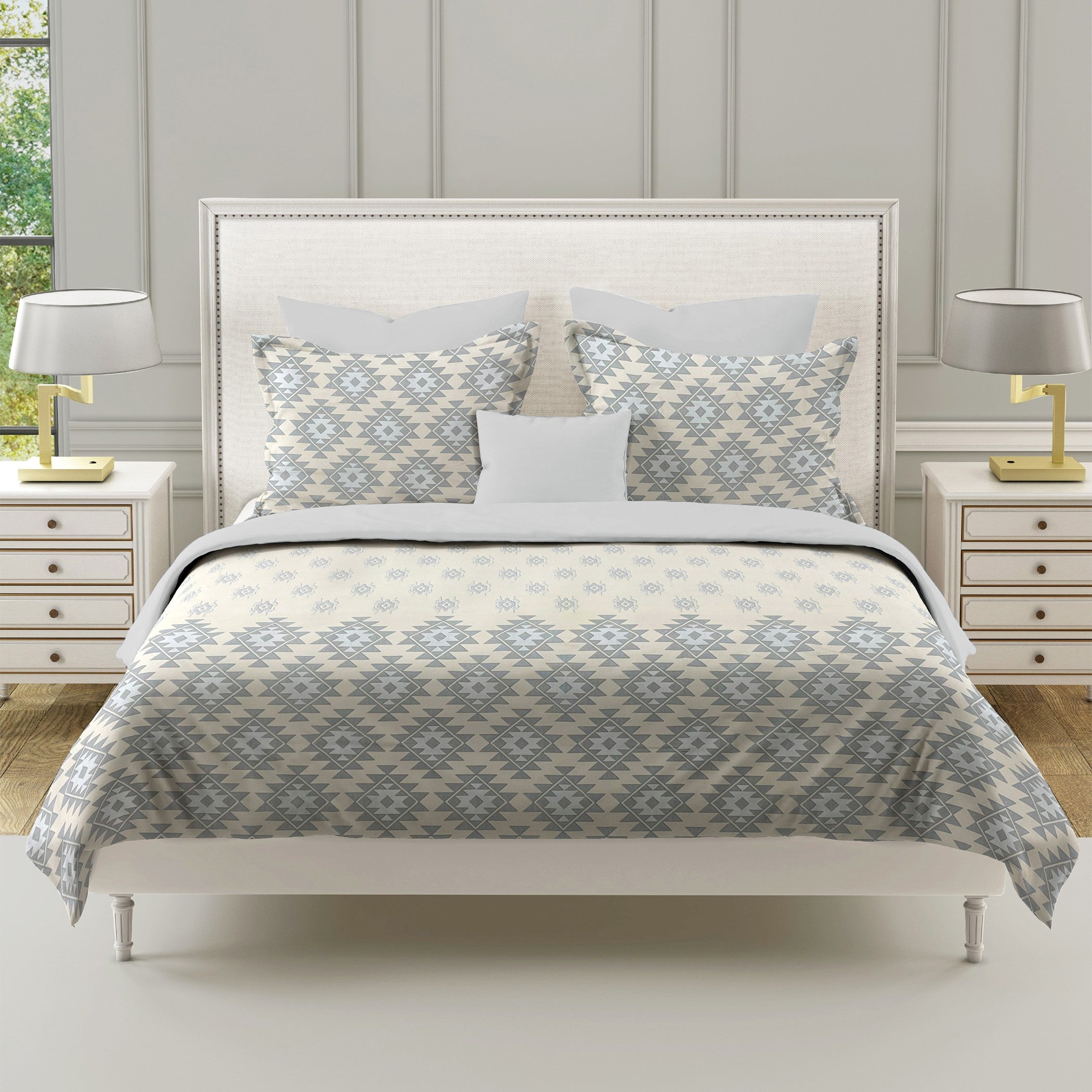 Sandy Dunes - 210TC Pure Cotton Single Fitted Bedsheet (36 x 78 x 10 Inches)