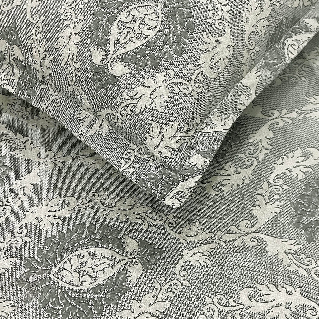 Elegant Sage Green Motif Pure Cotton 210 TC Double King Bedsheet with 2 Pillow Covers (90x108 Inches)