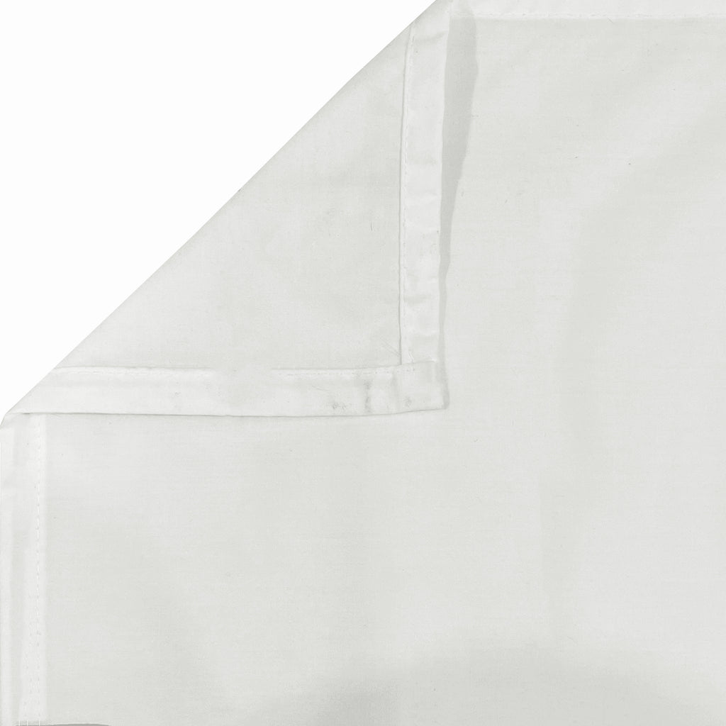Solid White Double Queen 500 TC bedsheet with 2 Pillow covers_90 × 100 Inches