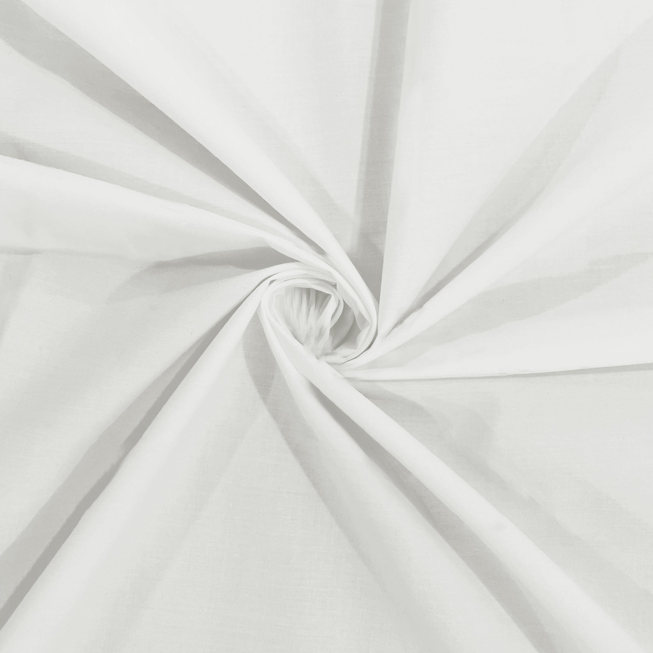 Solid White Double Queen 500 TC bedsheet with 2 Pillow covers_90 × 100 Inches