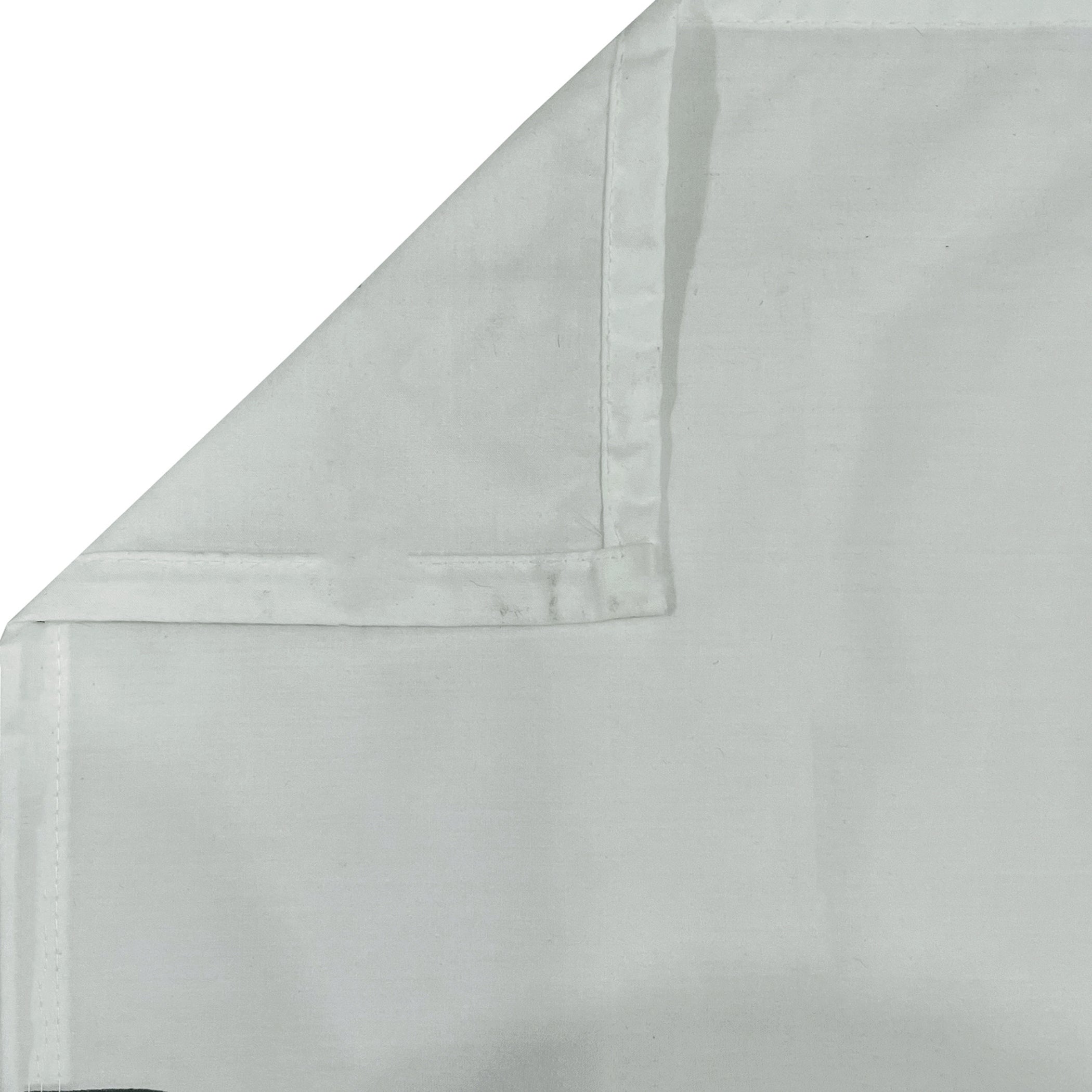 Solid White Double Queen 500 TC bedsheet with 2 Pillow covers_90 × 100 Inches