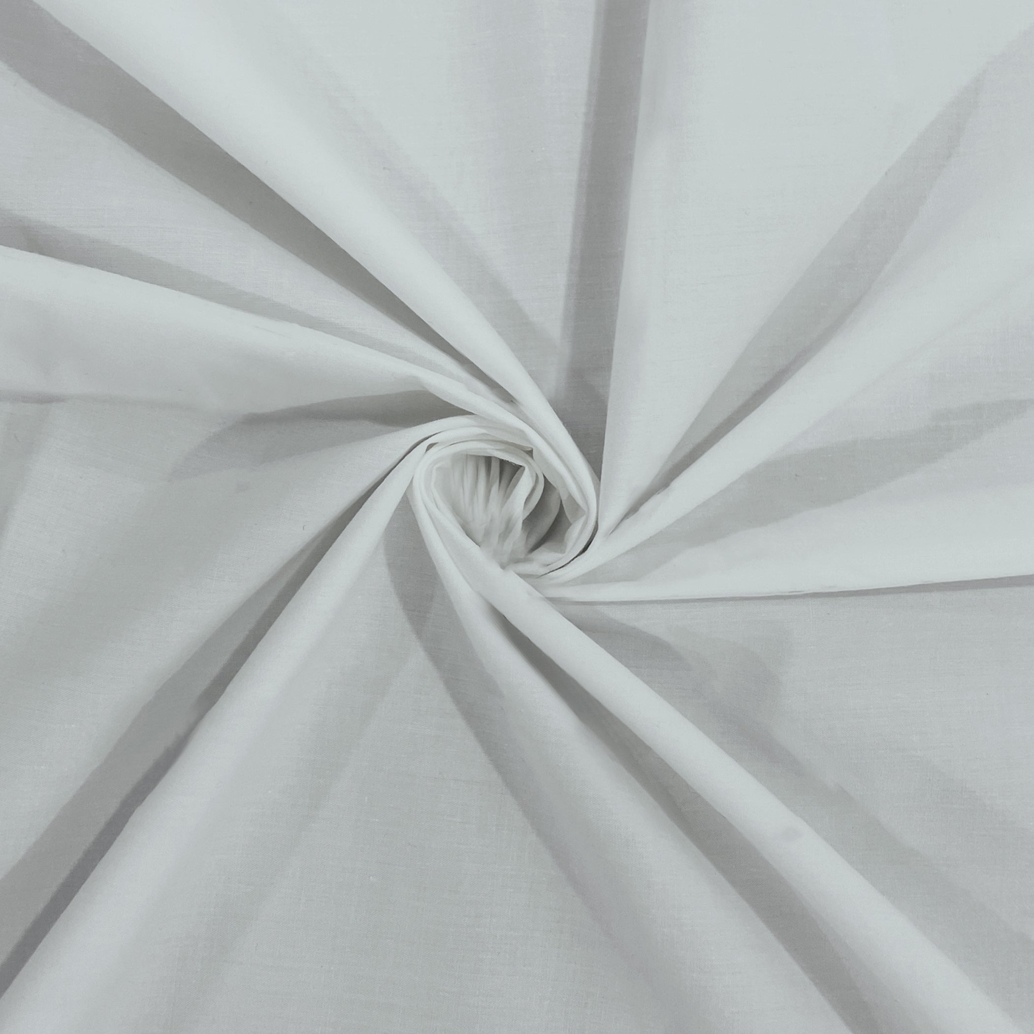 Solid White Double Queen 500 TC bedsheet with 2 Pillow covers_90 × 100 Inches