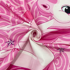 Kids Double Bedsheet – Fairy Princess & Unicorn Theme (Pink) with 2 Pillow Covers
