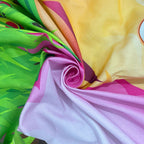 Kids Double Bedsheet – Jungle Safari Animals Theme Green Color with 2 Pillow Covers