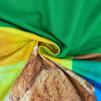 Kids Double Bedsheet – Cute Teddy Bear Friends Theme Multi-Color with 2 Pillow Covers