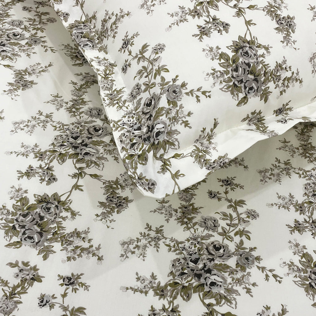 Grey Charm - 250TC Pure Cotton Double Queen (90x100 Inches)