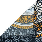 Midnight Mandala Charm Blended Cotton Double Queen Bedsheet with 2 Pillow Covers - Artistic Circular Print (90x100 inches)