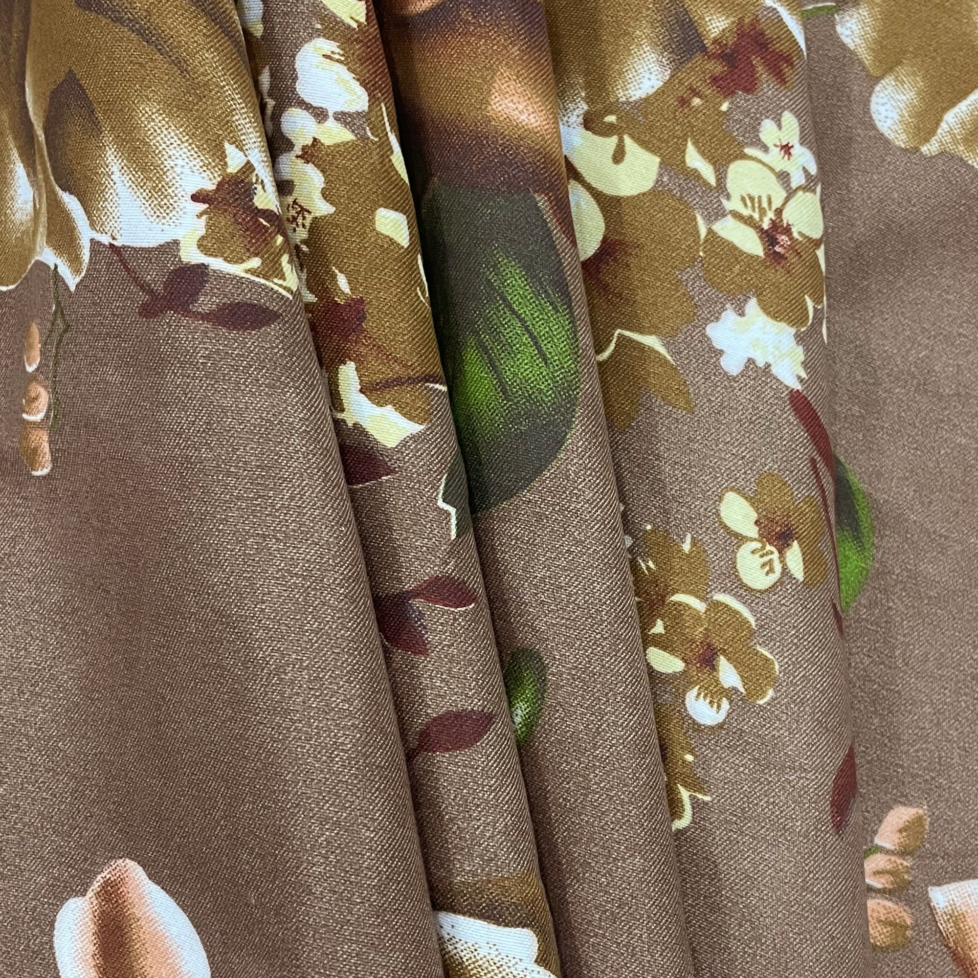 Vintage Rosewood Bloom Cotton Double King Bedsheet with 2 Pillow Covers - Classic Floral Elegance (90x108 inches)