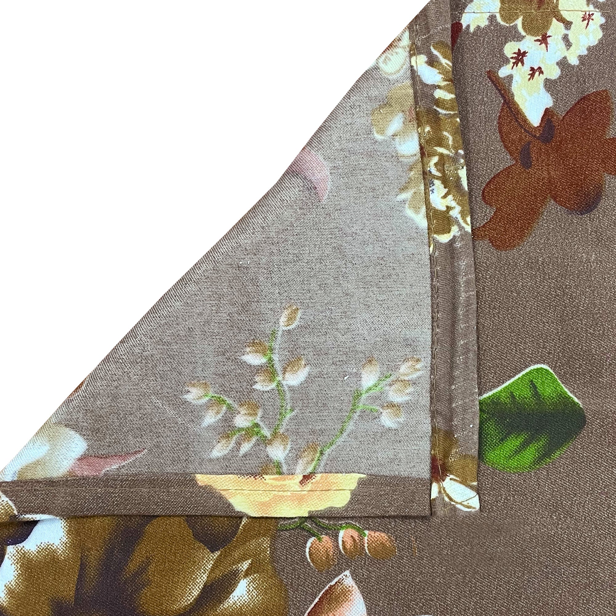 Vintage Rosewood Bloom Cotton Double Queen Bedsheet with 2 Pillow Covers - Classic Floral Elegance (90x100 inches)