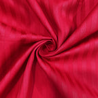 Crimson Red Pinstripe Pure Cotton 300 TC Double King Bedsheet with 2 Pillow Covers (90x108 Inches)