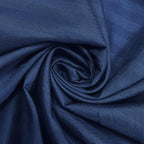 Navy Blue Pinstripe Pure Cotton 300 TC Double King Bedsheet with 2 Pillow Covers (90x108 Inches)