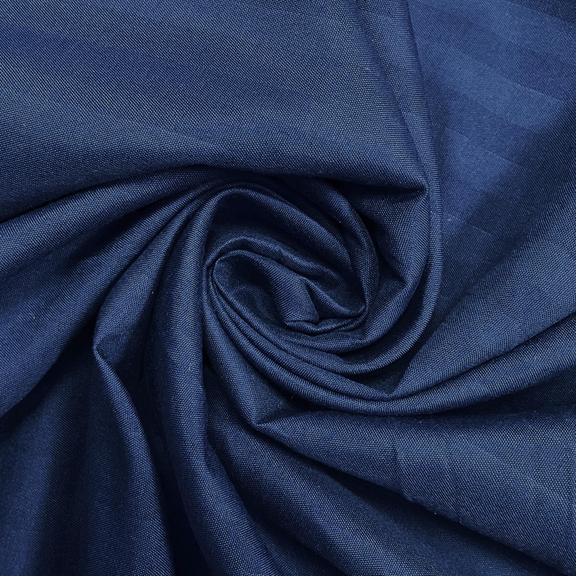 Navy Blue Pinstripe Pure Cotton 300 TC Double King Bedsheet with 2 Pillow Covers (90x108 Inches)