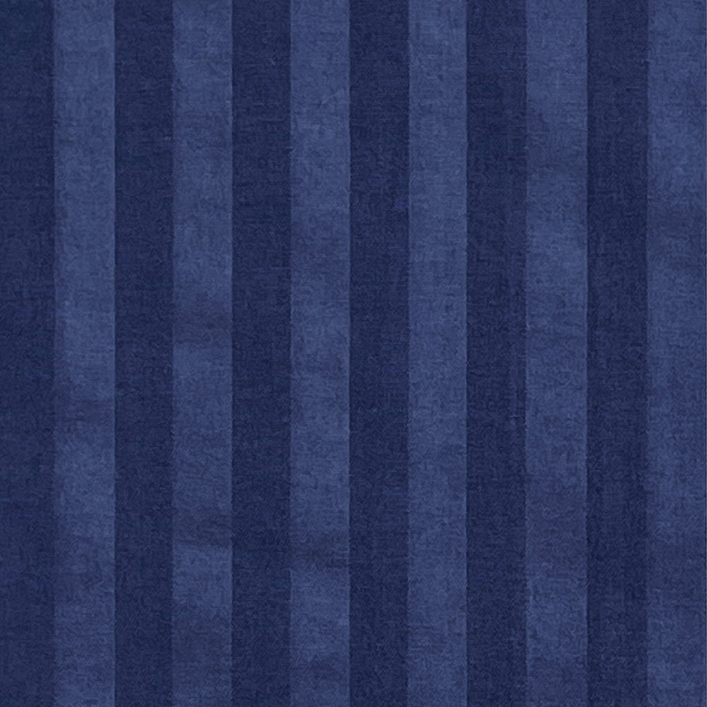 Navy Blue Pinstripe Pure Cotton 300 TC Double King Bedsheet with 2 Pillow Covers (90x108 Inches)
