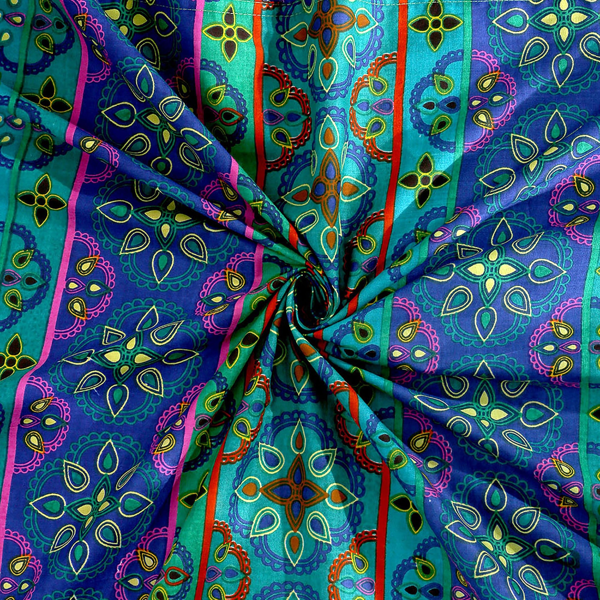 Rustic Kaleidoscope – 200TC Pure Cotton Double King (90x108 Inches)