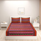 Sunset Kaleidoscope – 200TC Pure Cotton Double King (90x108 Inches)