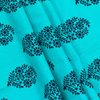 Indigo Oasis - Traditional Buti 200TC Cotton Double King (90x108 Inches)