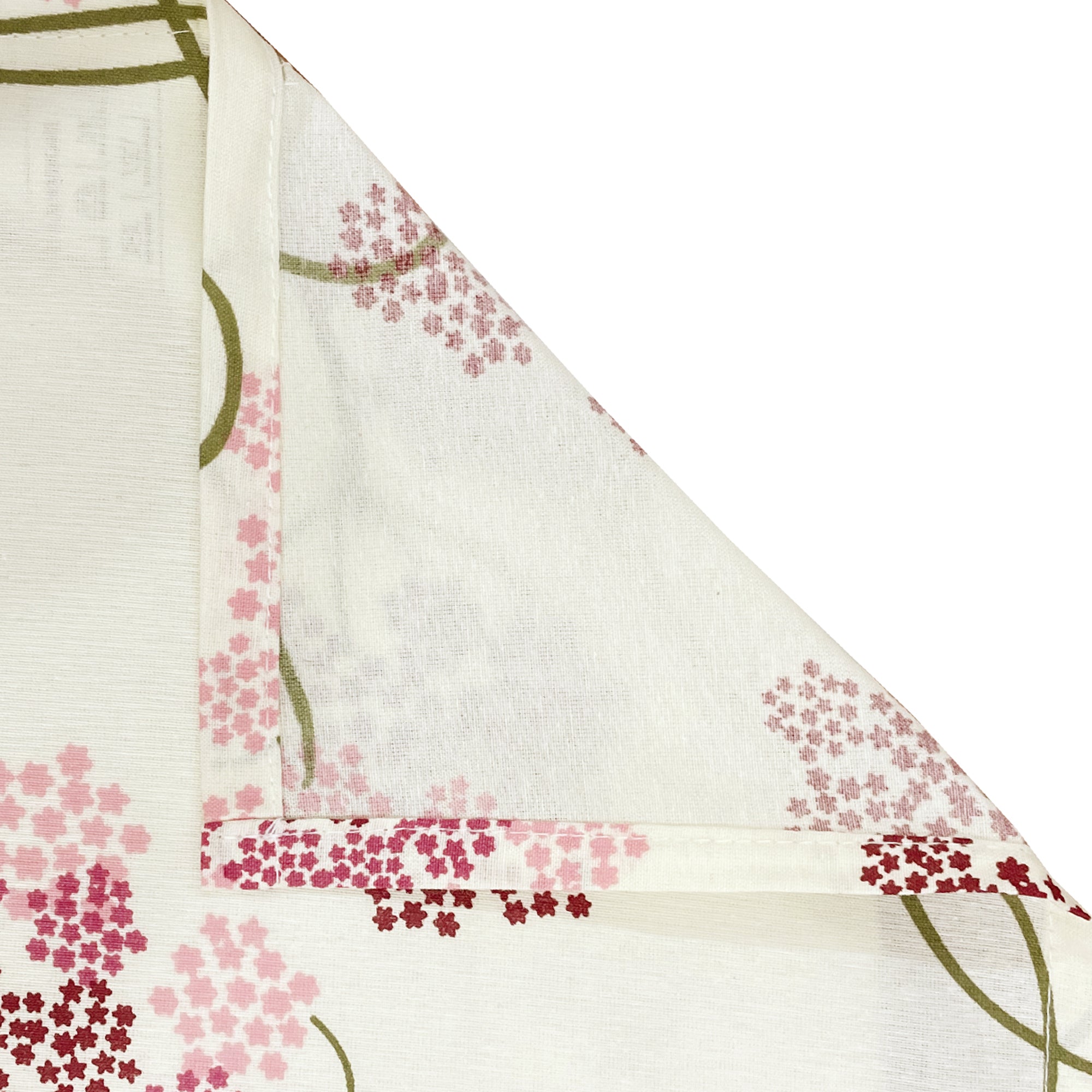 Cream & Pink Floral Print Pure Cotton 144 TC Double Queen Bedsheet with 2 Pillow Covers (90x100 Inches)