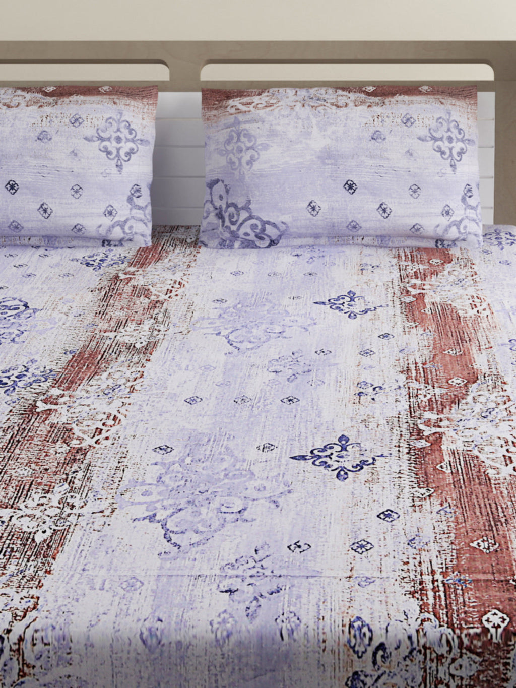 Midnight Texture - Egyptian Blue 160TC Cotton Double Queen (90x100 Inches)