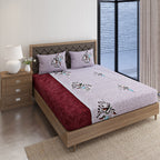 Lavender Charm - 160TC Pure Cotton Double Queen (90x100 Inches)