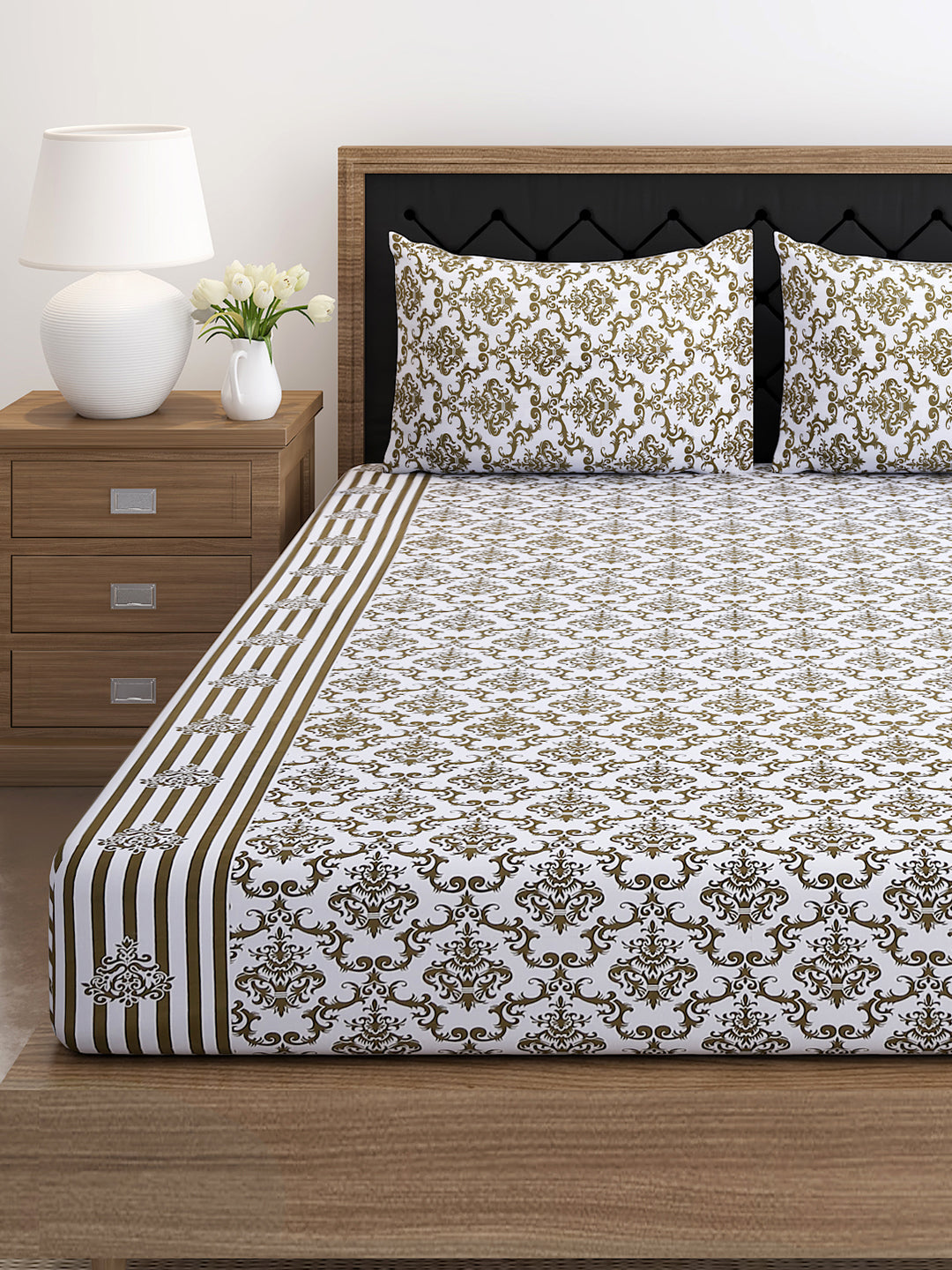 Regal Baroque Elegance 160TC Cotton Double Queen (90x100 Inches)