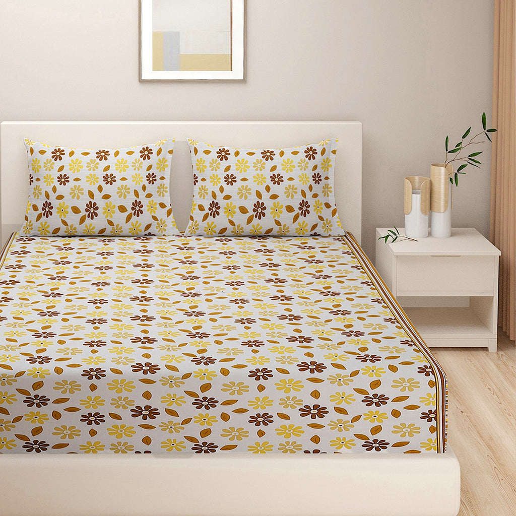 Autumn Meadow - 160TC Pure Cotton Double Queen (90x100 Inches)