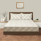 Grey Embrace - 160TC Pure Cotton Single Bedsheet (60x90 Inches)