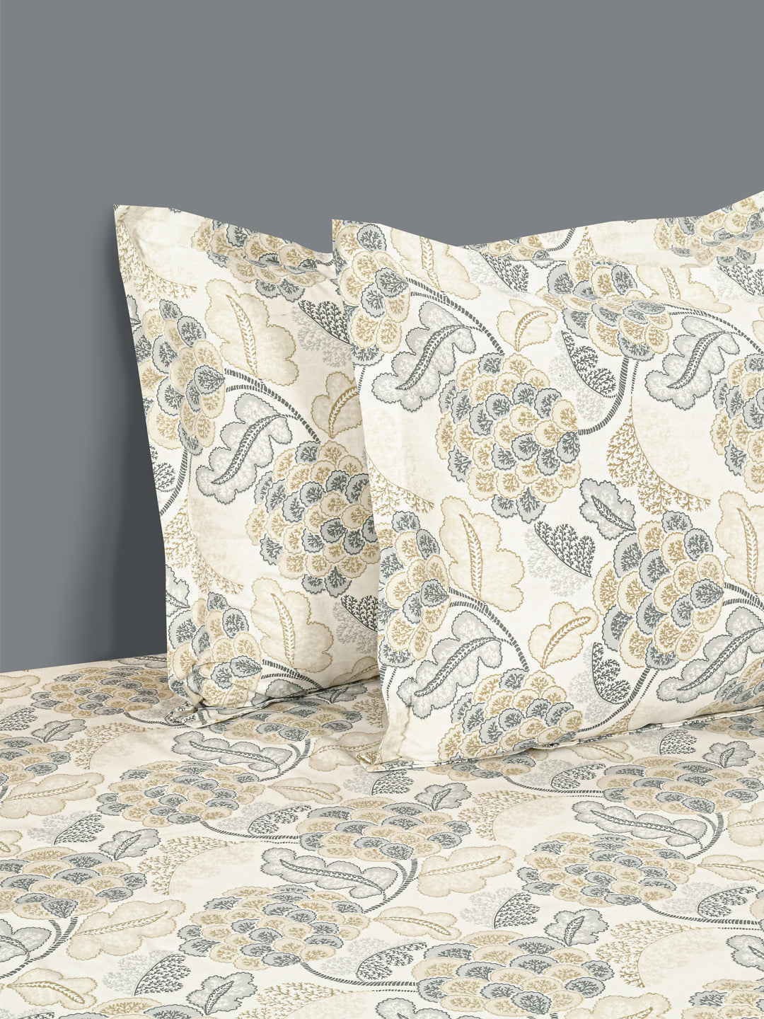 Grey Embrace - 160TC Pure Cotton Double Queen (90x100 Inches)