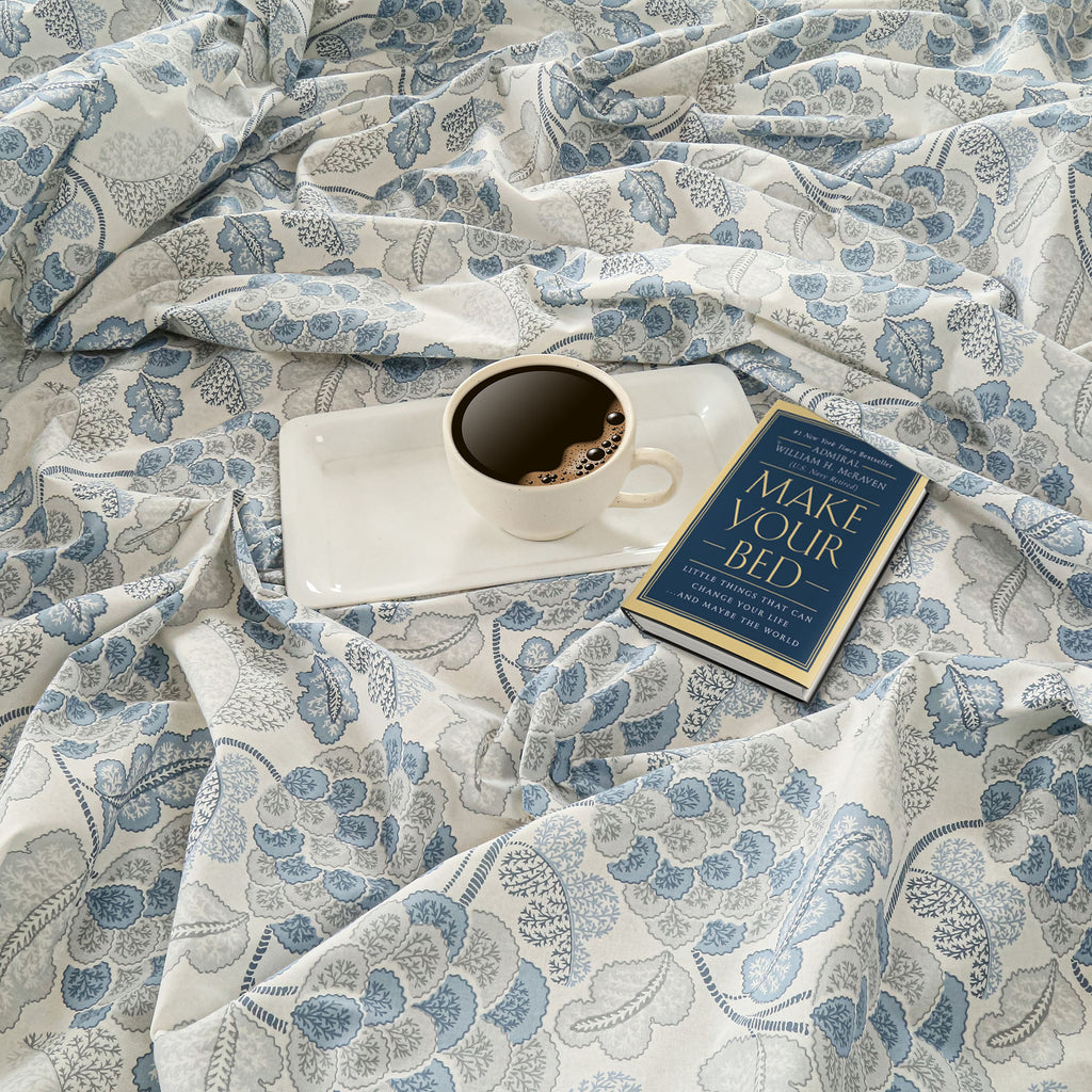 Blue Embrace - 160TC Pure Cotton Double Queen (90x100 Inches)