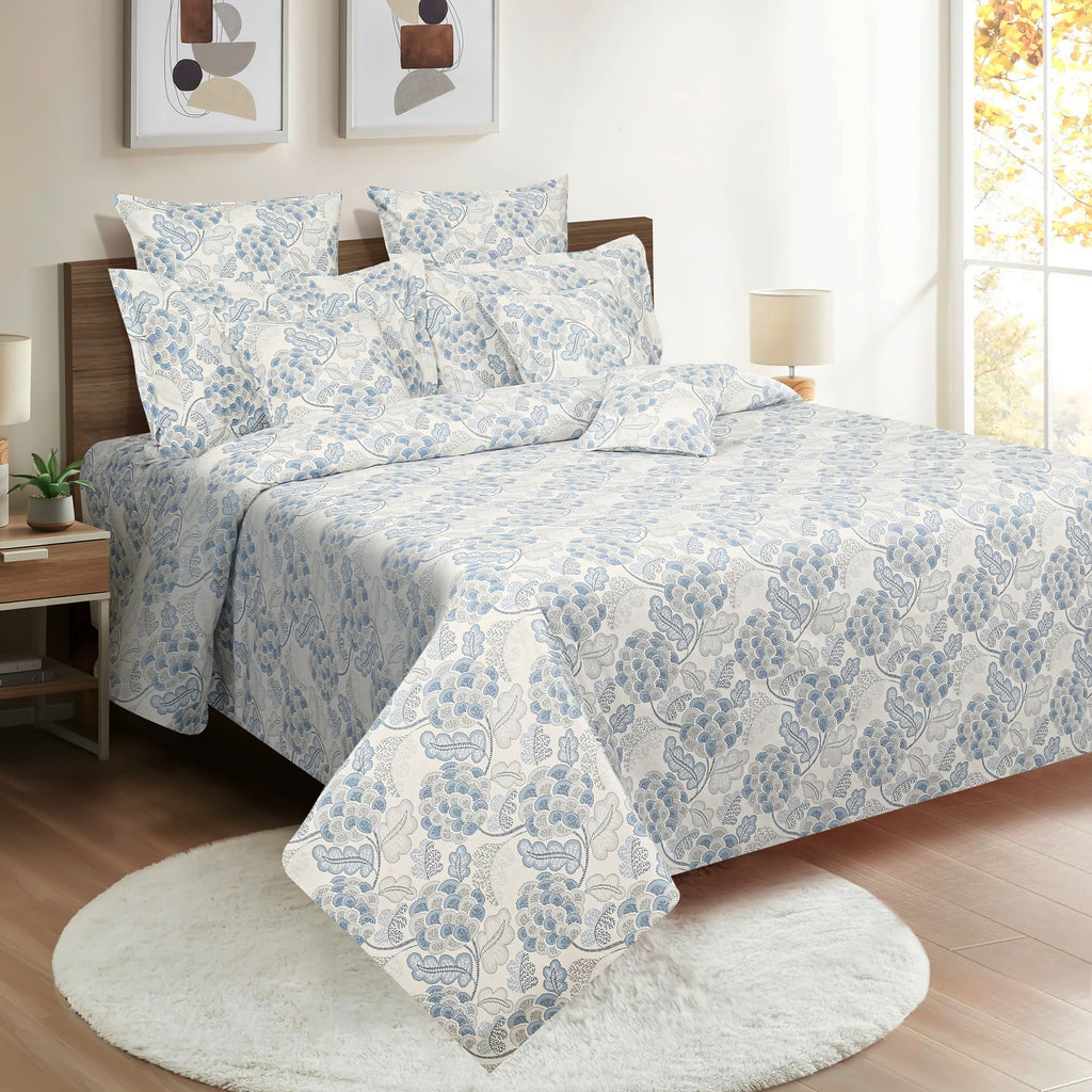 Blue Embrace - 160TC Pure Cotton Double Queen (90x100 Inches)