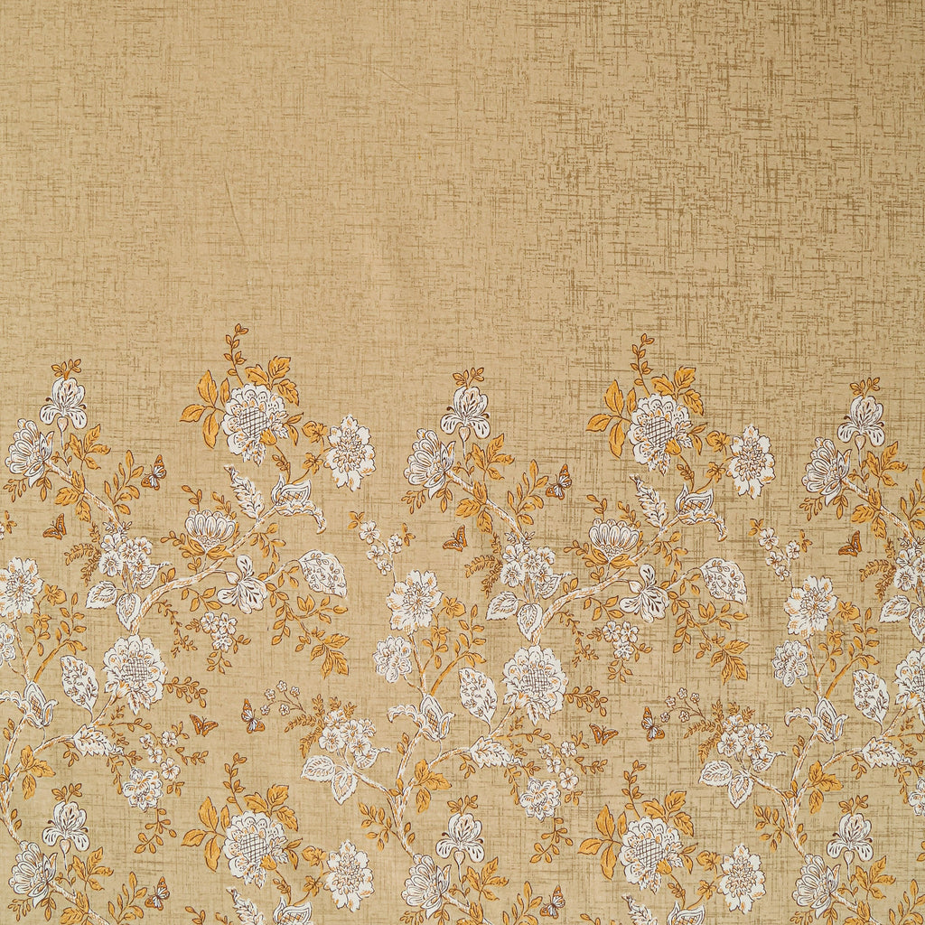 Golden Bloom - 160TC Pure Cotton Double Queen (90x100 Inches)