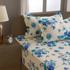 Blue Meadow - 160TC Pure Cotton Double Queen (90x100 Inches)
