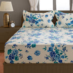 Blue Meadow - 160TC Pure Cotton Double Queen (90x100 Inches)